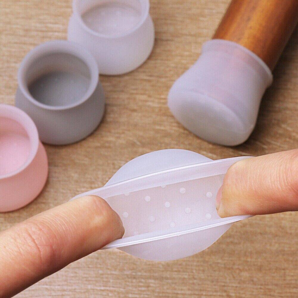 Furniture Hardware Feet - 20Pcs Chair Floor Protectors Gray Silicon