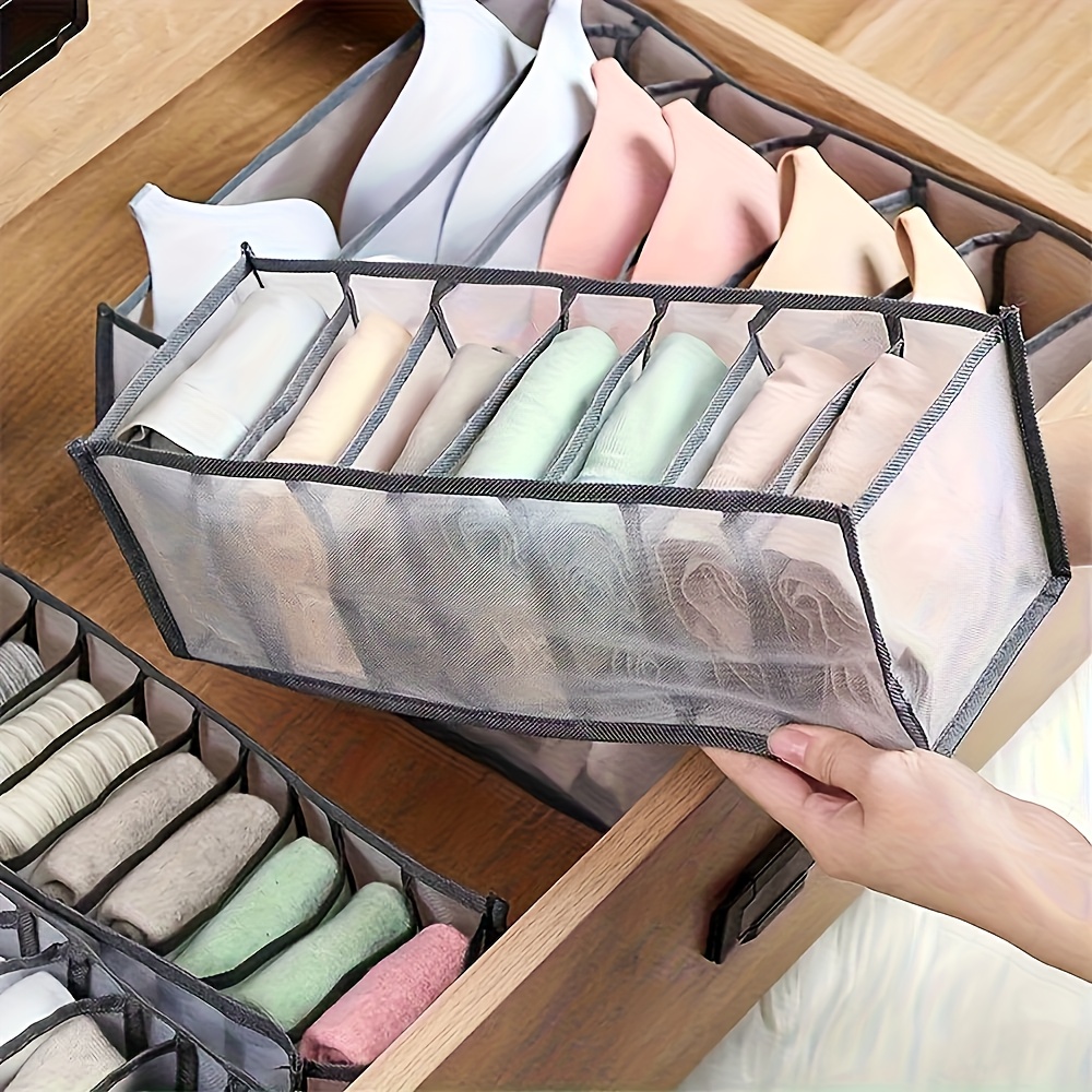 Drawer Organizer Peg - 7 Grids Underwear Drawer Organizer Socks