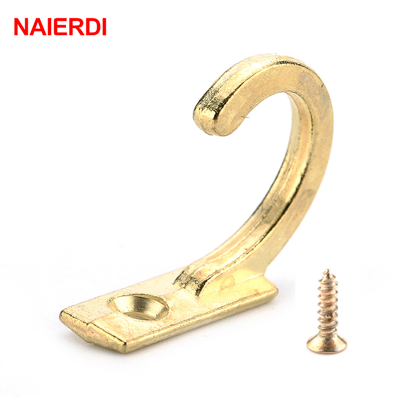 Furniture Hardware Wood - NAIERDI 10PCS Small Antique Hooks Wall