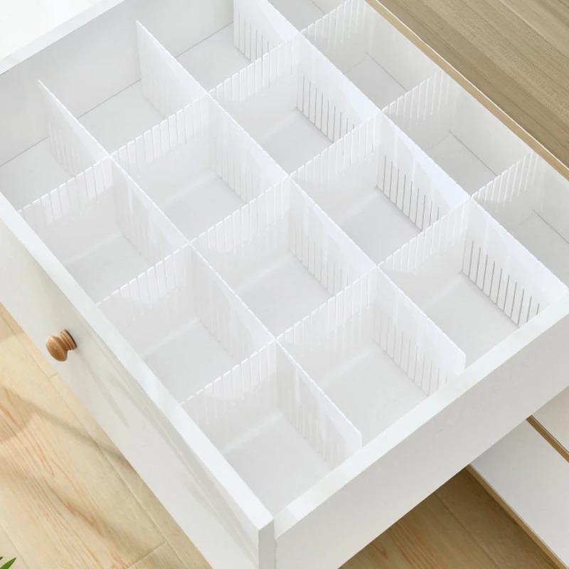 Drawer Organizer Peg - 4/8/12PCS Adjustable Drawer Divider DIY Storage