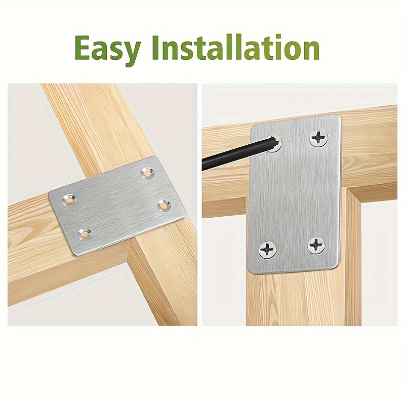 Furniture Screw Type - Flat support piece, straight type, fixed-angle
