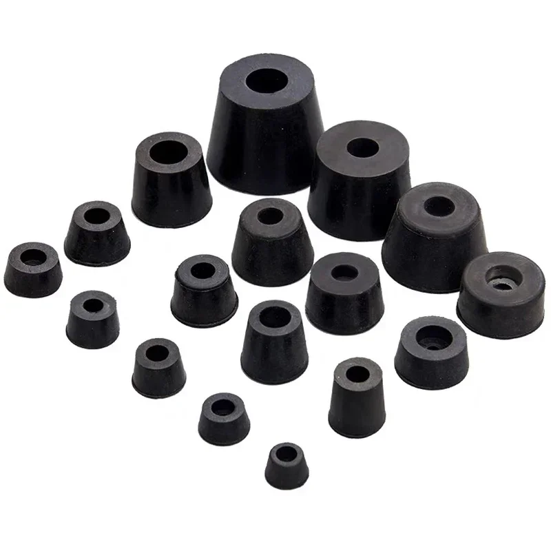 Furniture Hardware Feet - 8pcs Black Rubber Feet Chair Floor