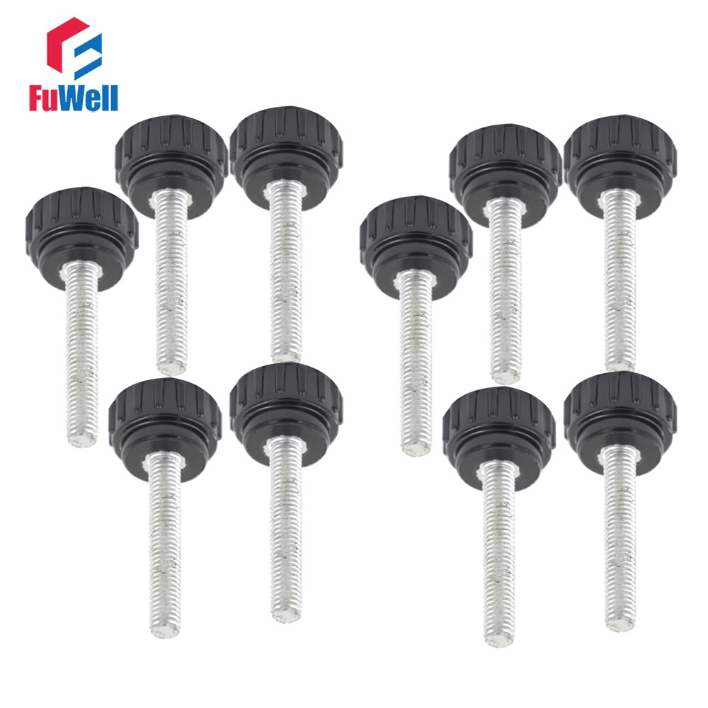 Furniture Screw Type - 10pcs M4 Thread 15mm Head Knurled