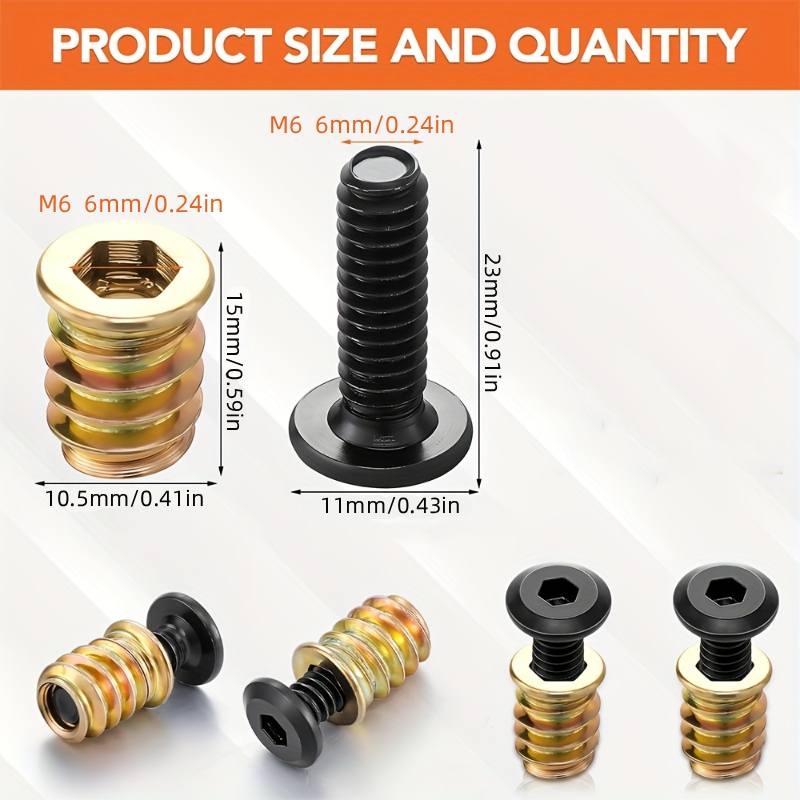 Furniture Hardware Wood - 10PCS Nut Threaded Inserts Combination Tool