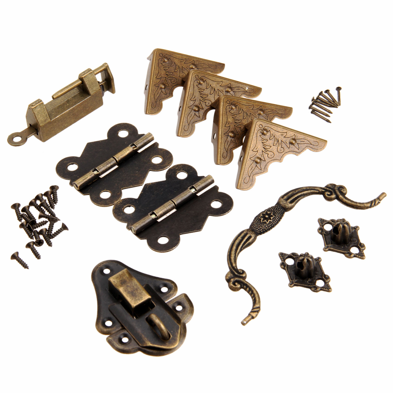 Furniture Hardware Wood - 9Pcs/set Furniture Fittings Chinese Brass Hardware