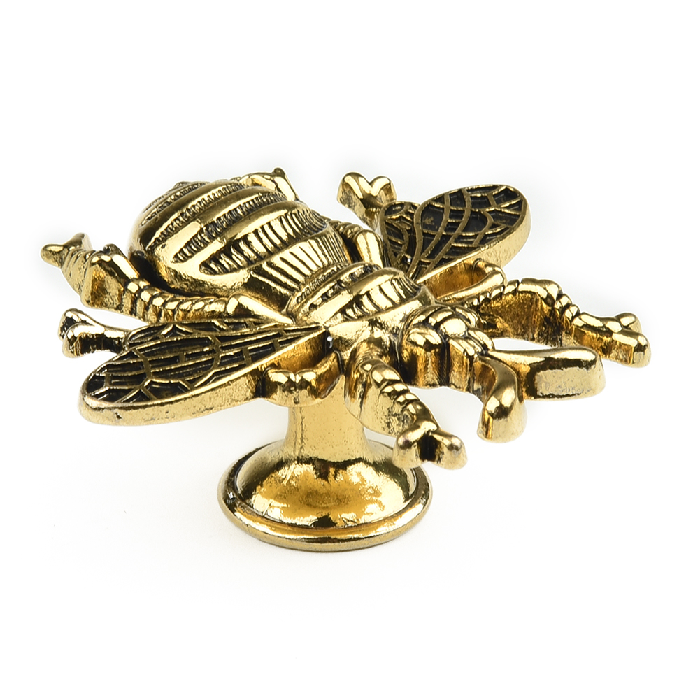 Furniture Hardware Gold - Retro Cupboard Drawer Pulls Bee Shape