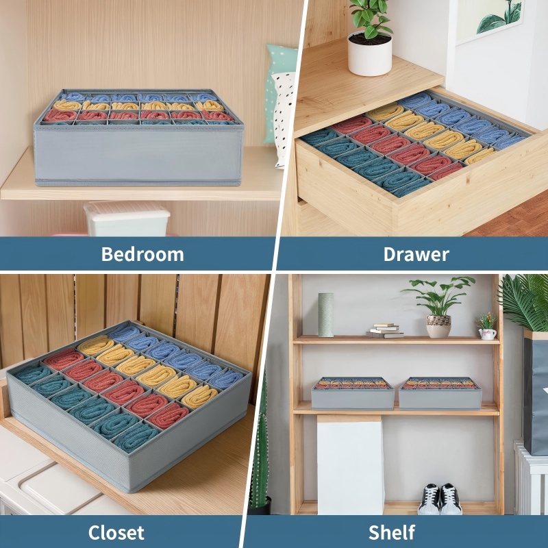 24 Grid Foldable Storage Organ - Drawer Organizer Peg 评论和价格