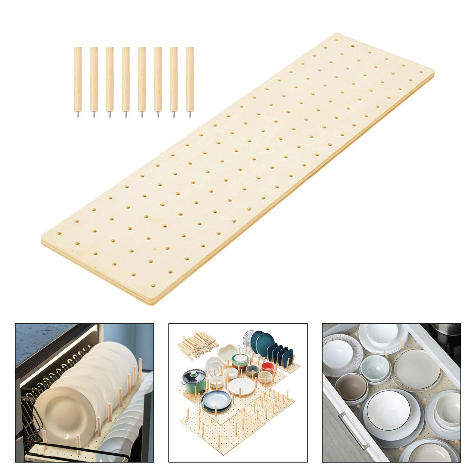 Wood Color Pegboard Drawer Ins - Drawer Organizer Peg 评论和价格