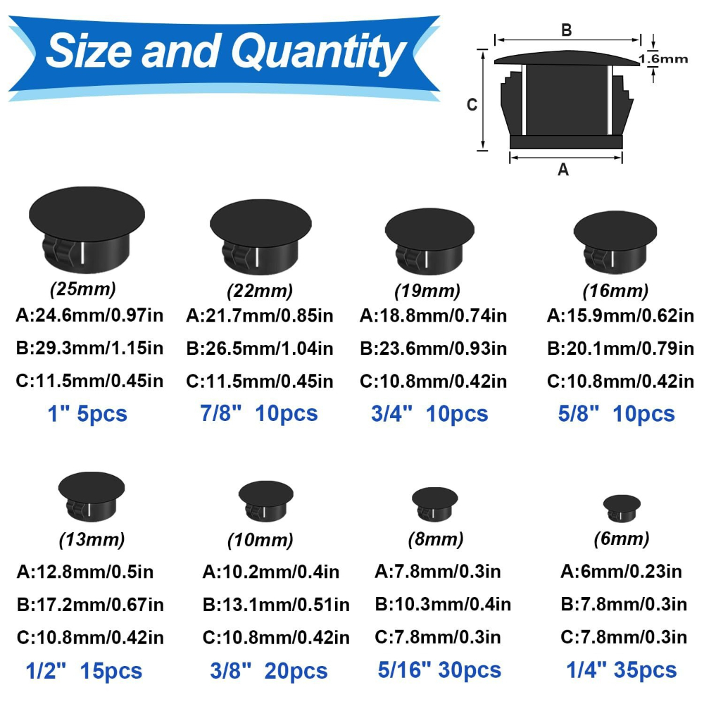 135pcs Cover Screw-type Plug H - Furniture Screw Type 评论和价格