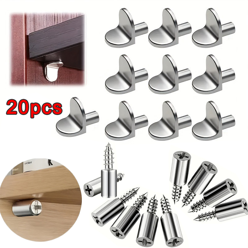 Metal Shelf Support Pegs, 2 St - Furniture Screw Type 评论和价格