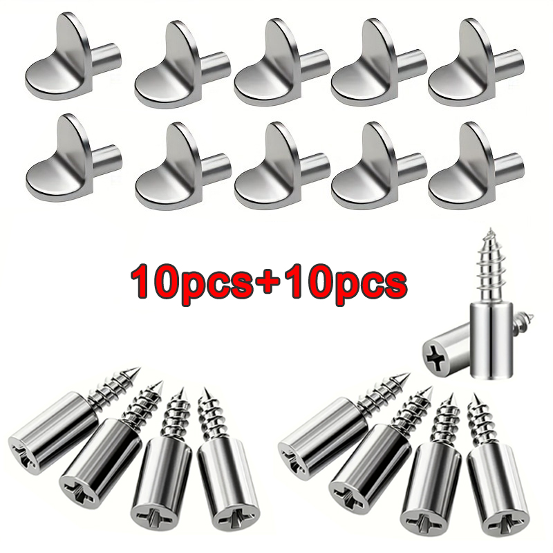 Metal Shelf Support Pegs, 2 St - Furniture Screw Type 评论和价格