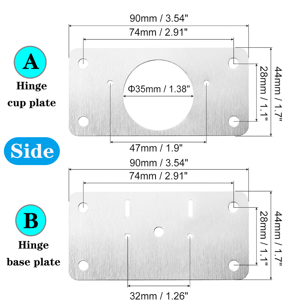 4/8/12 Kit Hinge Kit Cabinet D - Furniture Hardware Fixing Screws 评论和价格