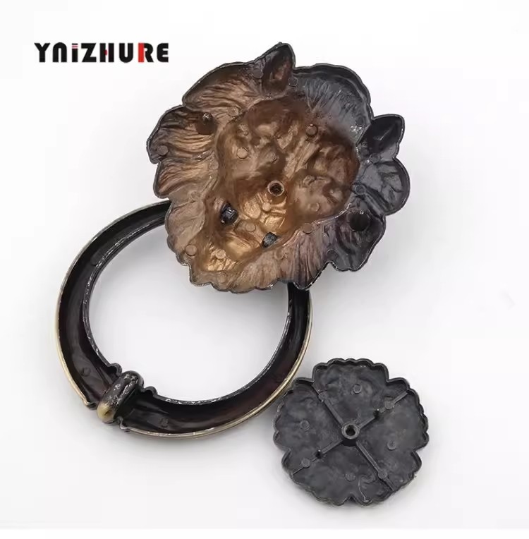 Antique Bronze Lion Head Handl - Furniture Hardware Wood 评论和价格