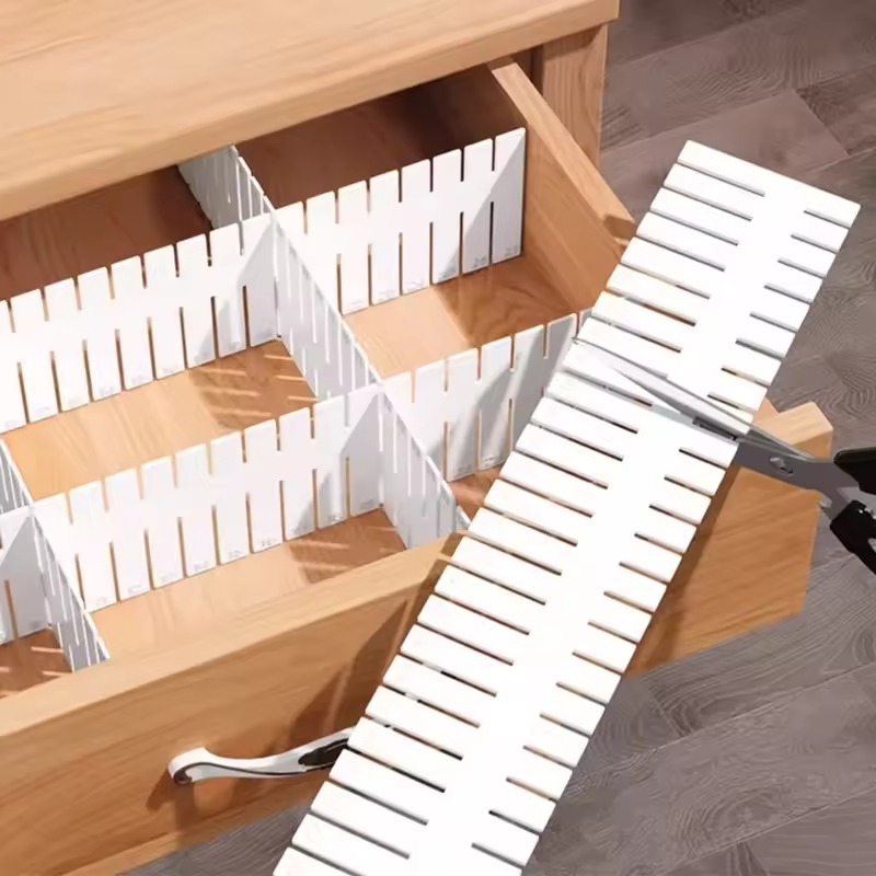4/8/12PCS Adjustable Drawer Di - Drawer Organizer Peg 评论和价格