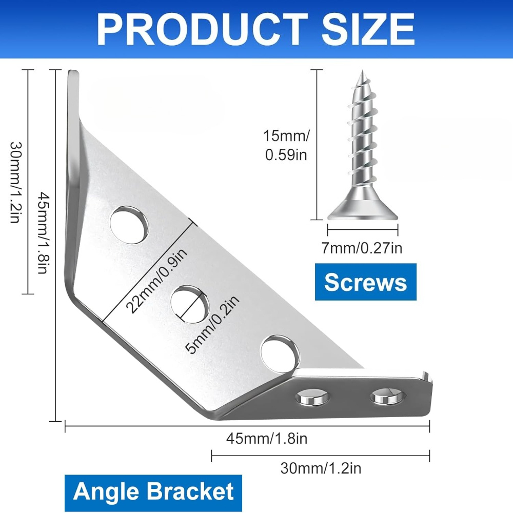 1-120Set Furniture Corner Conn - Furniture Hardware Fixing Screws 评论和价格