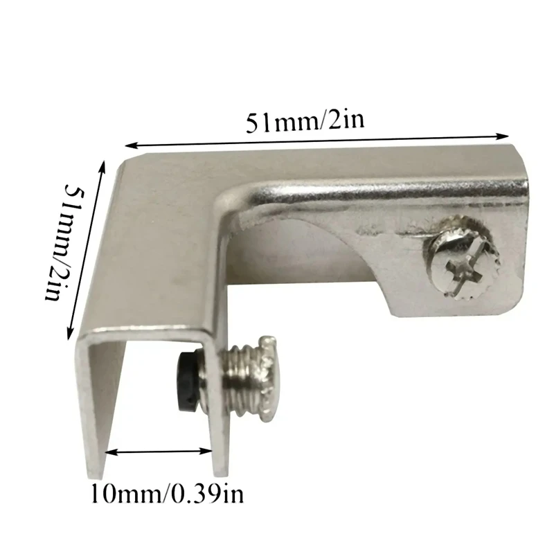 4Pcs L Type Glass Fixing Clip  - Furniture Hardware Types 评论和价格