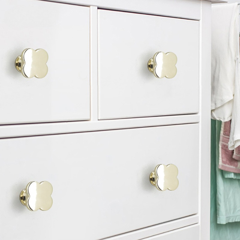 Four-leaf clover color single  - Furniture Hardware Gold 评论和价格