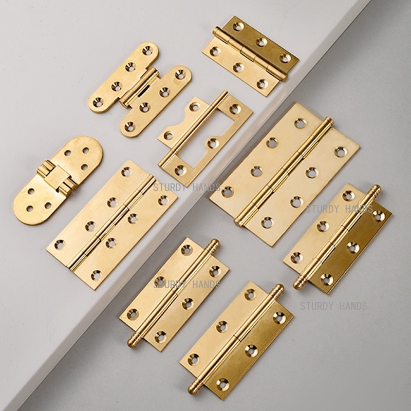 10pcs Brass Hinges, Gold Hinge - Furniture Hardware Gold 评论和价格