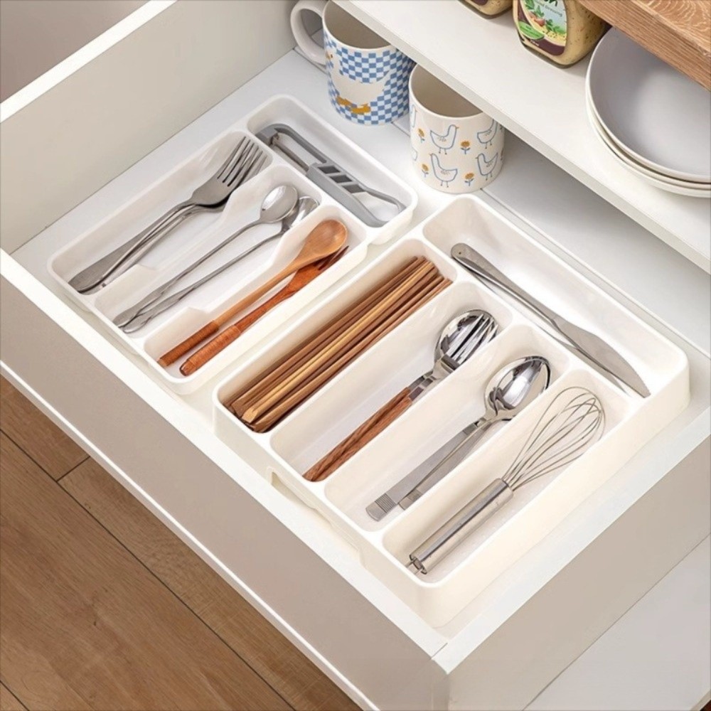 Quality 4/5 Compartments Cutle - Drawer Organizer Peg 评论和价格