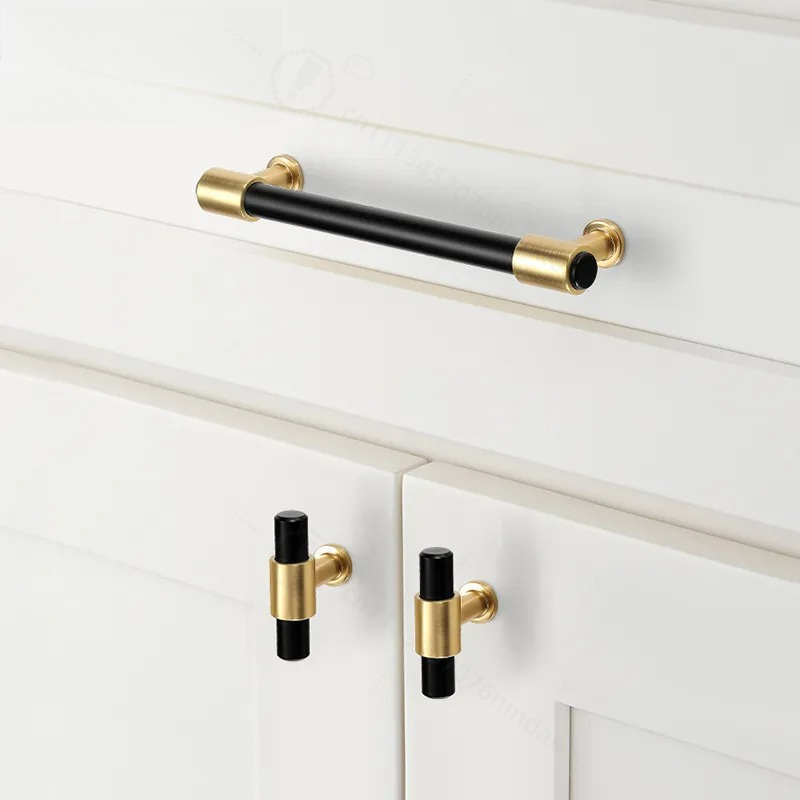 Modern Simple Nordic Black Gol - Furniture Hardware Gold 评论和价格