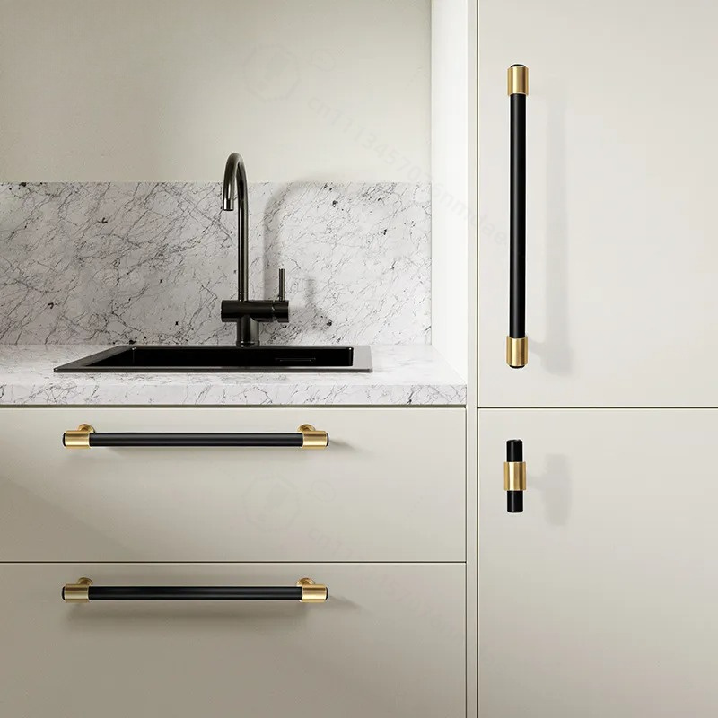 Modern Simple Nordic Black Gol - Furniture Hardware Gold 评论和价格