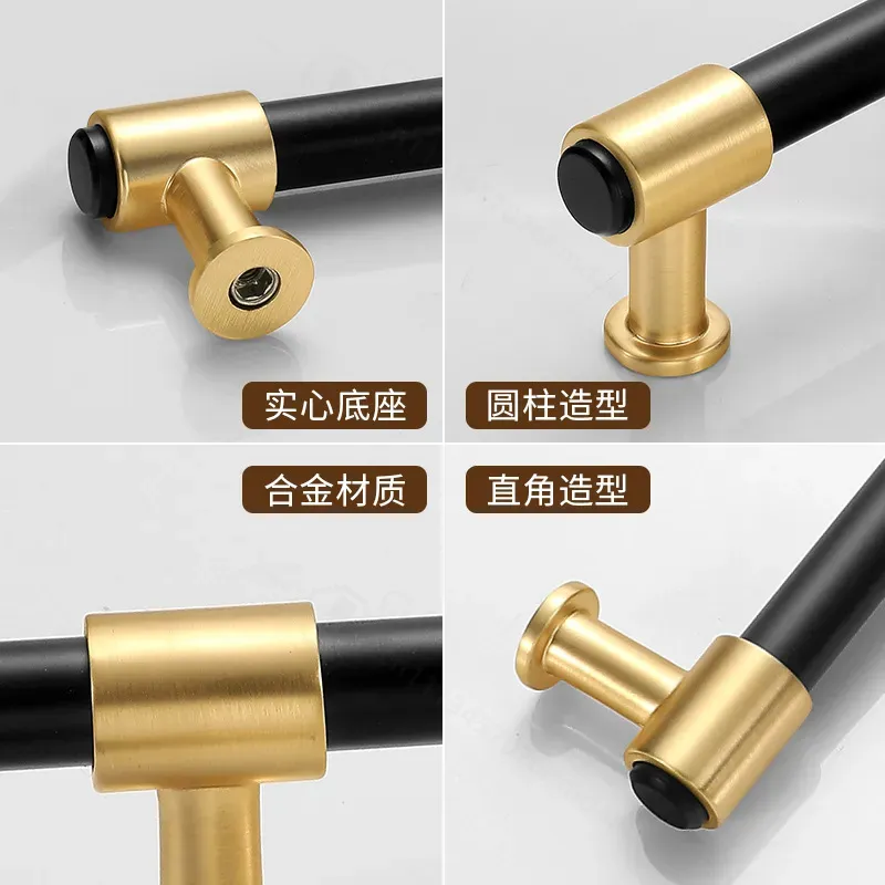Modern Simple Nordic Black Gol - Furniture Hardware Gold 评论和价格