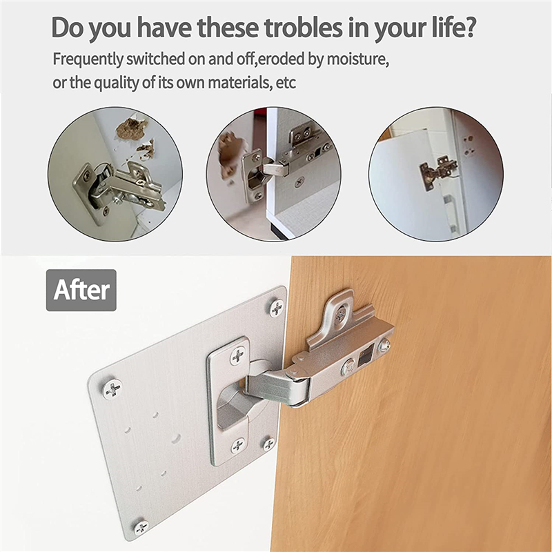 KAK 8pcs Hinge Repair Plate Br - Furniture Hardware Fixing Screws 评论和价格