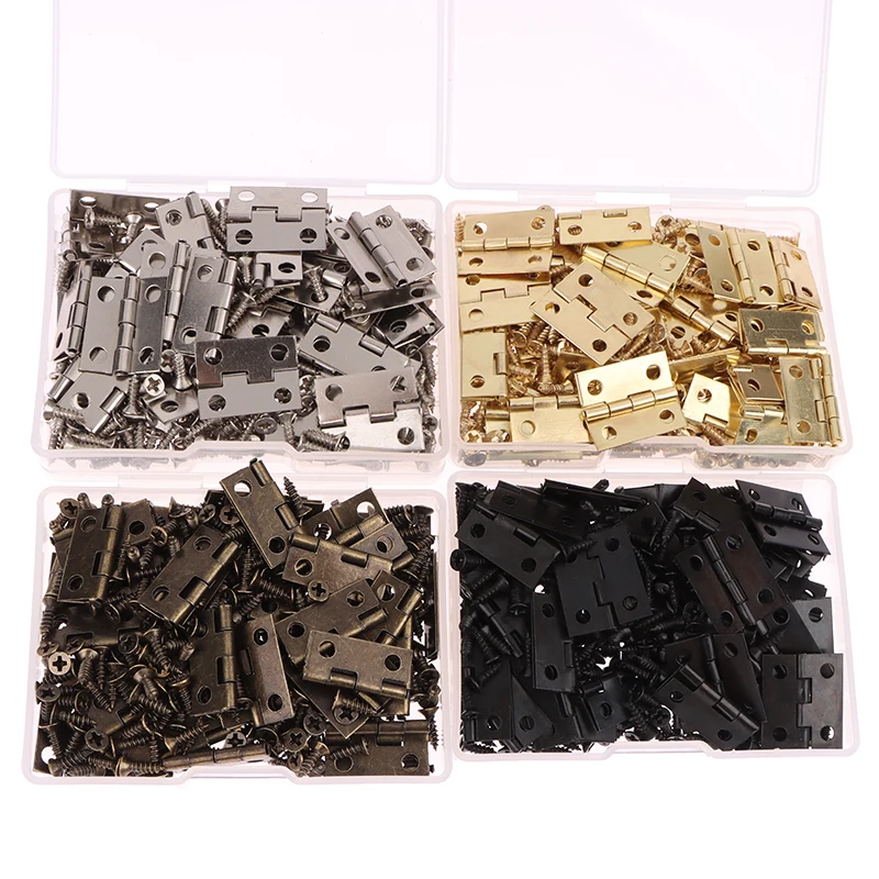 50pcs/box Hinges + 200 Screws  - Furniture Hardware Gold 评论和价格