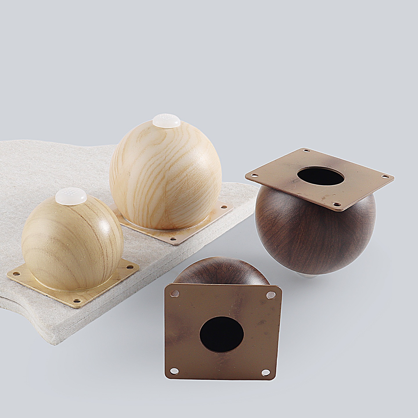 4Pcs Steel Ball Shaped Furnitu - Furniture Hardware Feet 评论和价格