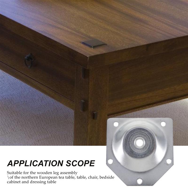 4pcs Angled Legs Fixing Plate  - Furniture Hardware Fixing Screws 评论和价格