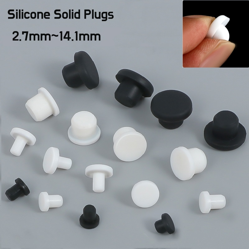 Black White Silicone Solid Plu - Furniture Screw Type 评论和价格