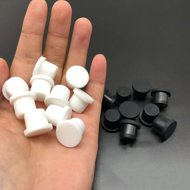 Black White Silicone Solid Plu - Furniture Screw Type 评论和价格