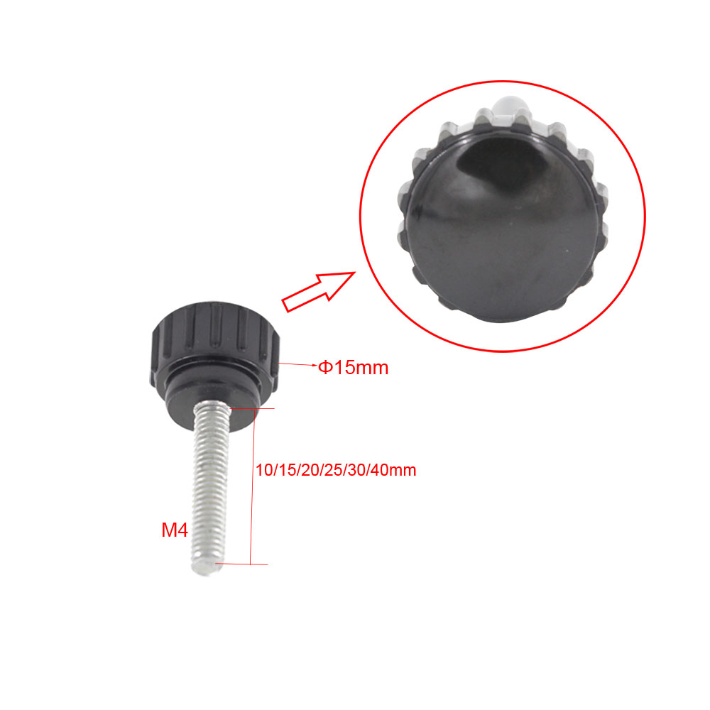 10pcs M4 Thread 15mm Head Knur - Furniture Screw Type 评论和价格