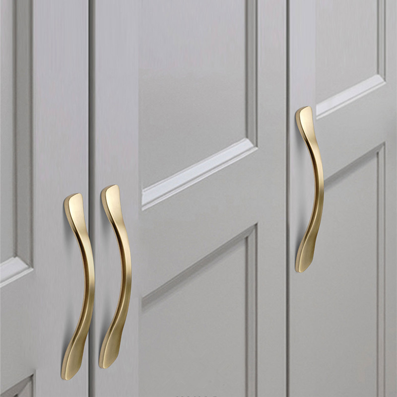 Gold Furniture Handles Aluminu - Furniture Hardware Gold 评论和价格