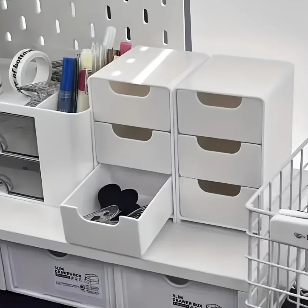 Chic 3-Tier Desk Organizer wit - Drawer Organizer Peg 评论和价格