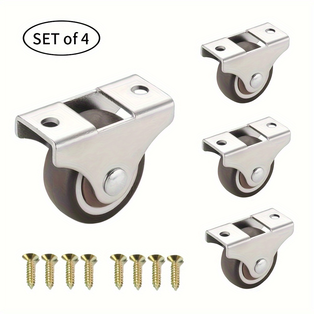Fixed Caster Wheels, Heavy Dut - Furniture Hardware Fixing Screws 评论和价格