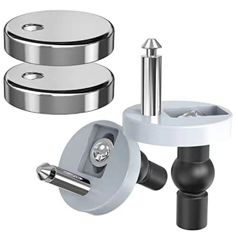 2Pcs Toilet Seat Hinges Top Fi - Furniture Hardware Fixing Screws 评论和价格