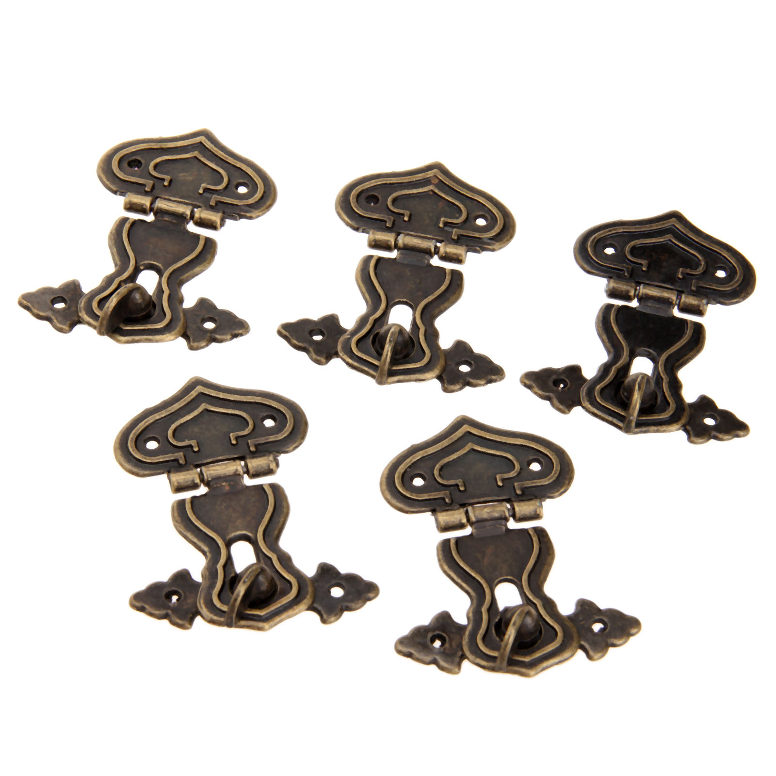 5Pcs 63x47mm Antique Metal Loc - Furniture Hardware Wood 评论和价格
