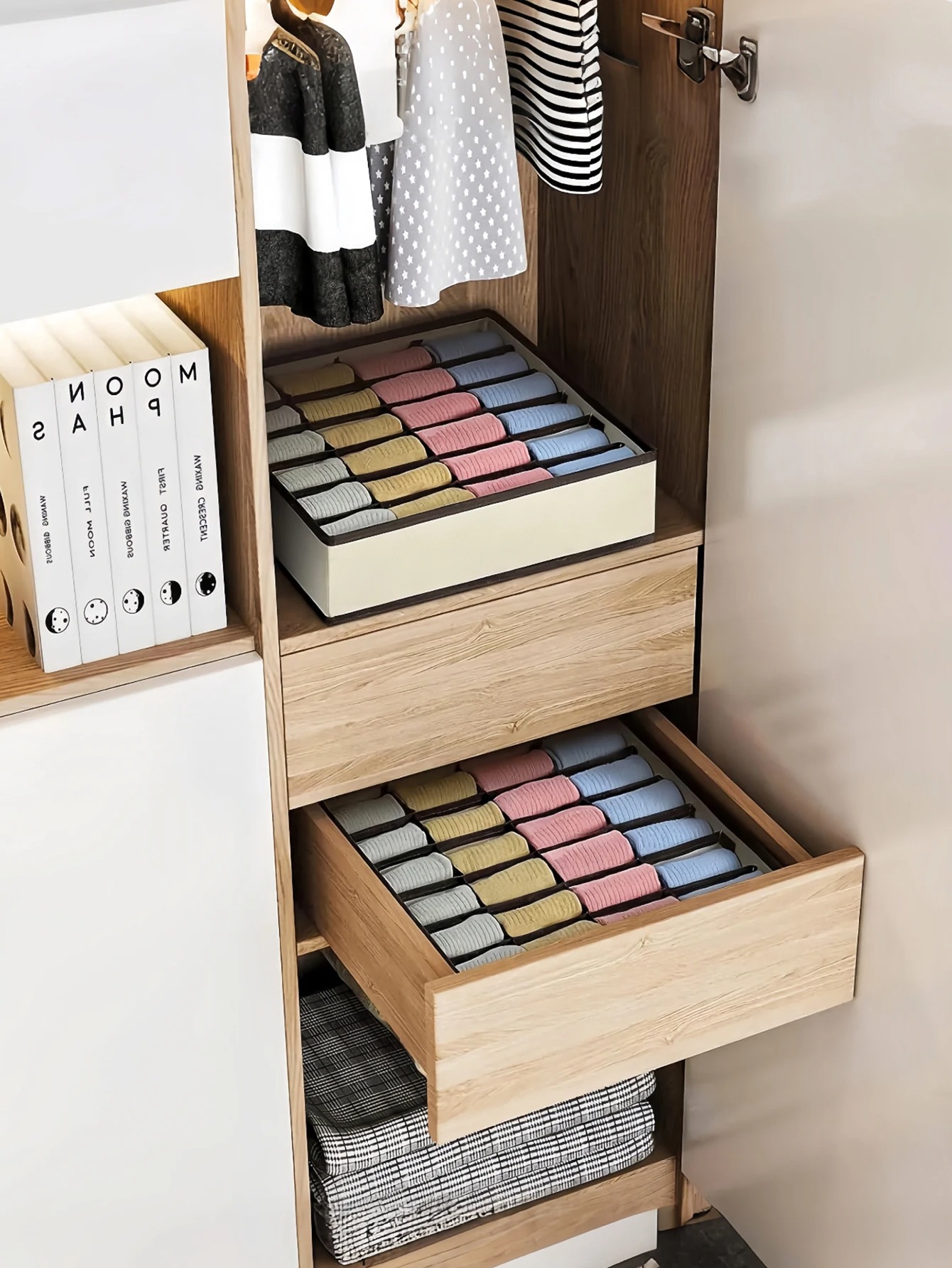 Organizer For Underwear Socks  - Drawer Organizer Peg 评论和价格
