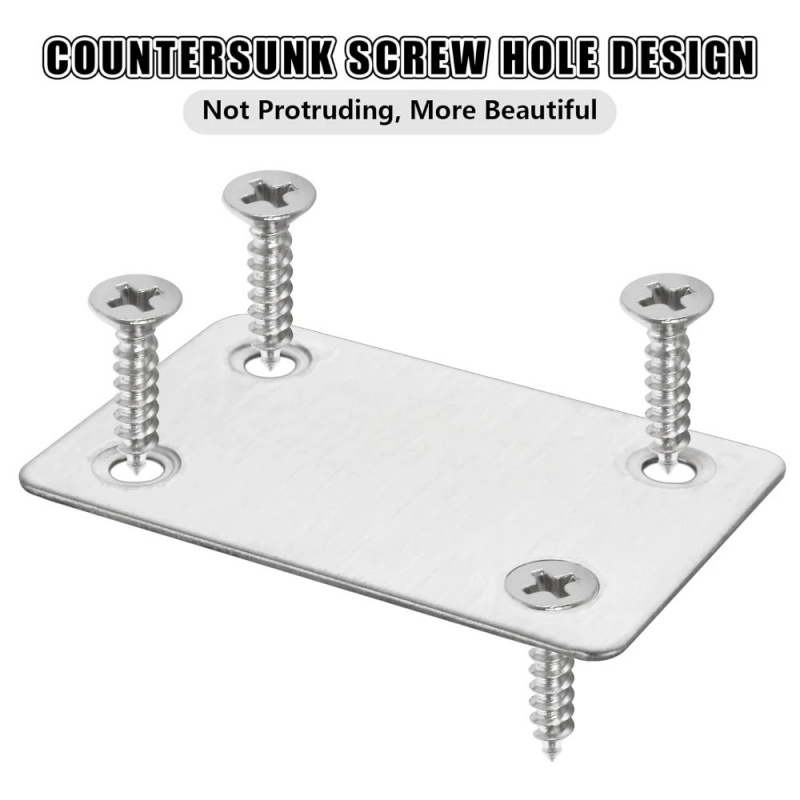 10Pcs Stainless Steel L-Shaped - Furniture Joinery Hardware 评论和价格