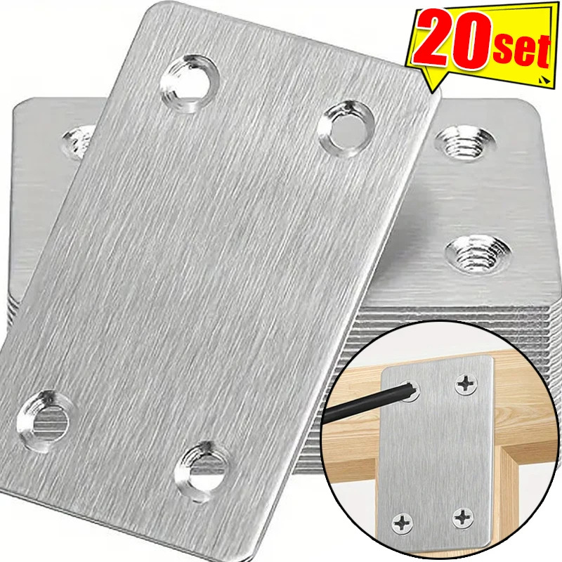 10Pcs Stainless Steel L-Shaped - Furniture Joinery Hardware 评论和价格