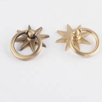 Anise Star Shape Cabinet Antiq - Furniture Hardware Gold 评论和价格
