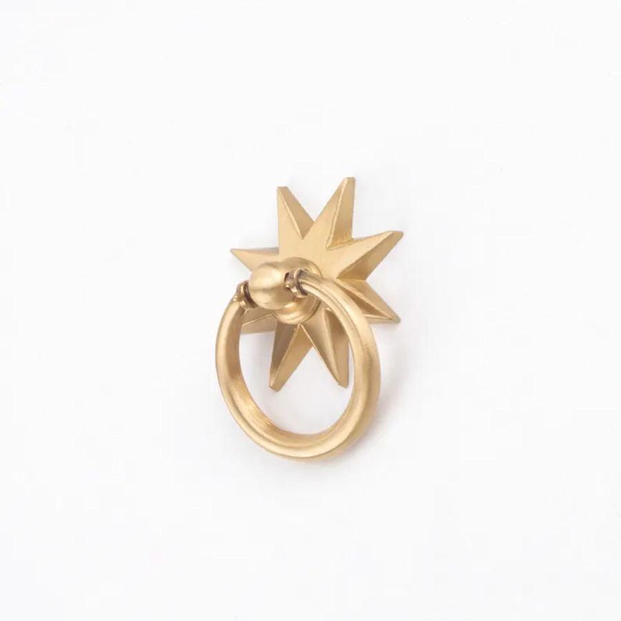 Anise Star Shape Cabinet Antiq - Furniture Hardware Gold 评论和价格