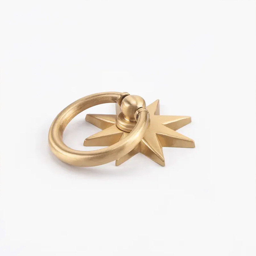 Anise Star Shape Cabinet Antiq - Furniture Hardware Gold 评论和价格