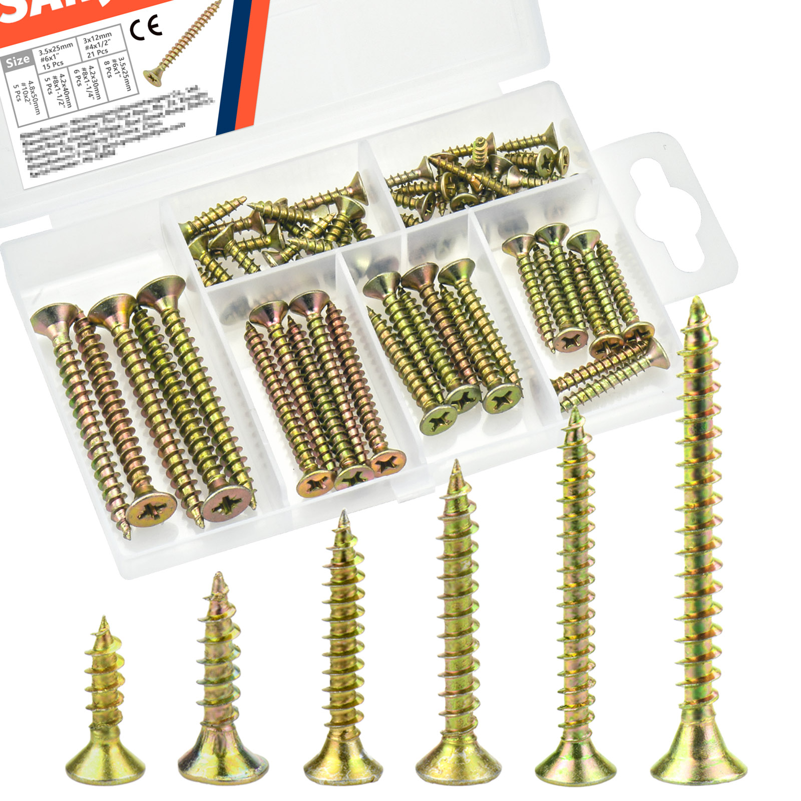 High Hardness Wood Screws Kit  - Furniture Hardware Fixing Screws 评论和价格