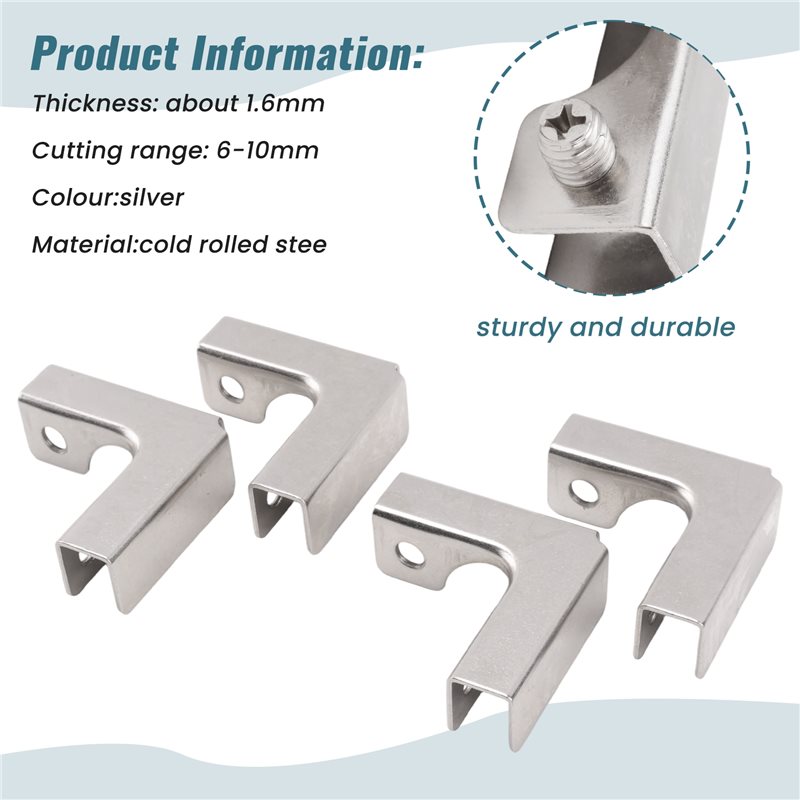 A68P-4Pcs L Type Glass Fixing  - Furniture Hardware Types 评论和价格