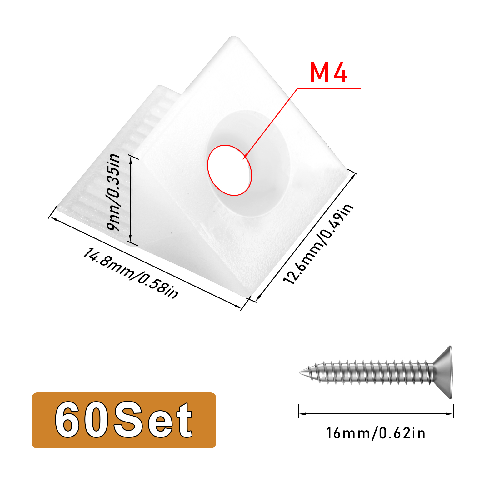 60set Repair Fixing Drawer Che - Furniture Hardware Fixing Screws 评论和价格