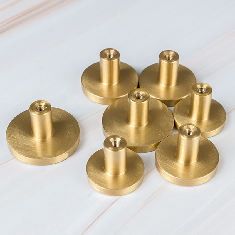 Round Brass Dresser Knobs Draw - Furniture Hardware Gold 评论和价格